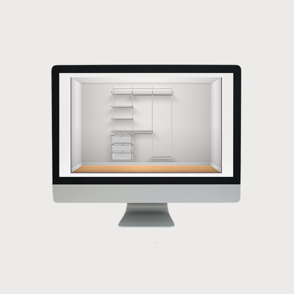 Tietokoneen näyttö, jolla näkyy suunnittelutyökalulla piirretty ratkaisu.