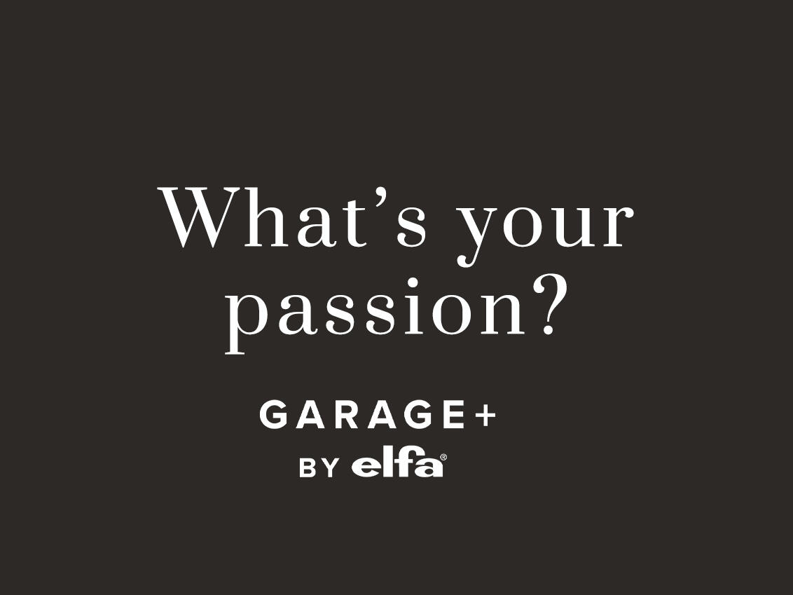 Black background with white text what's your passion?