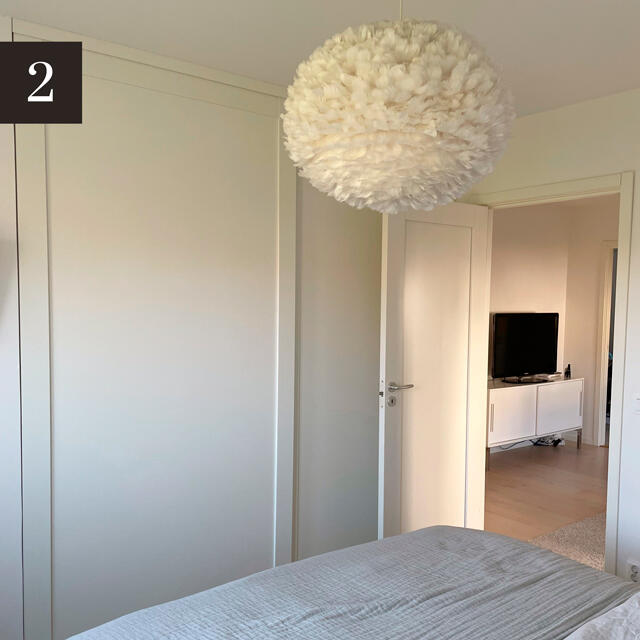 Sovrum med skjutdörrar