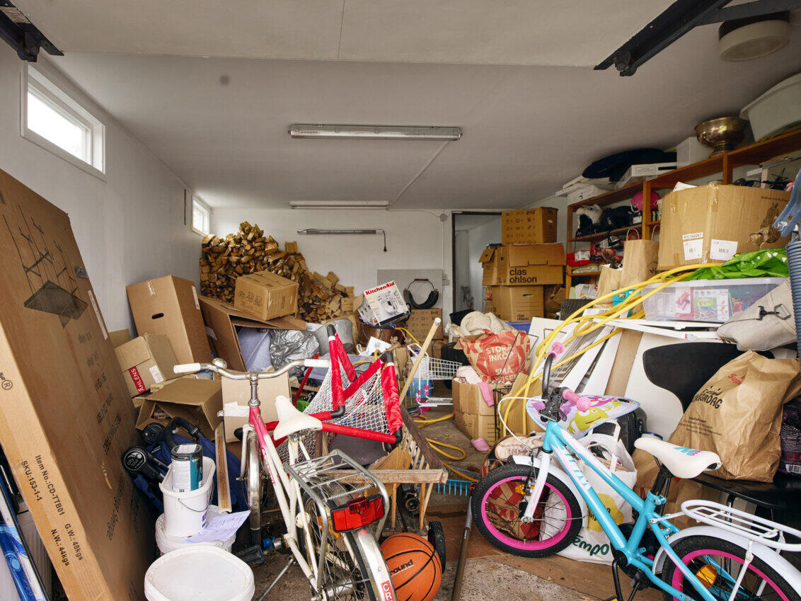 The garage as it looked before.