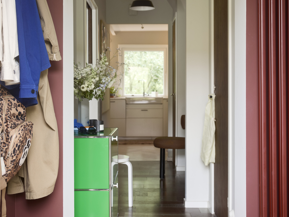 Hallway facing the kitchen.