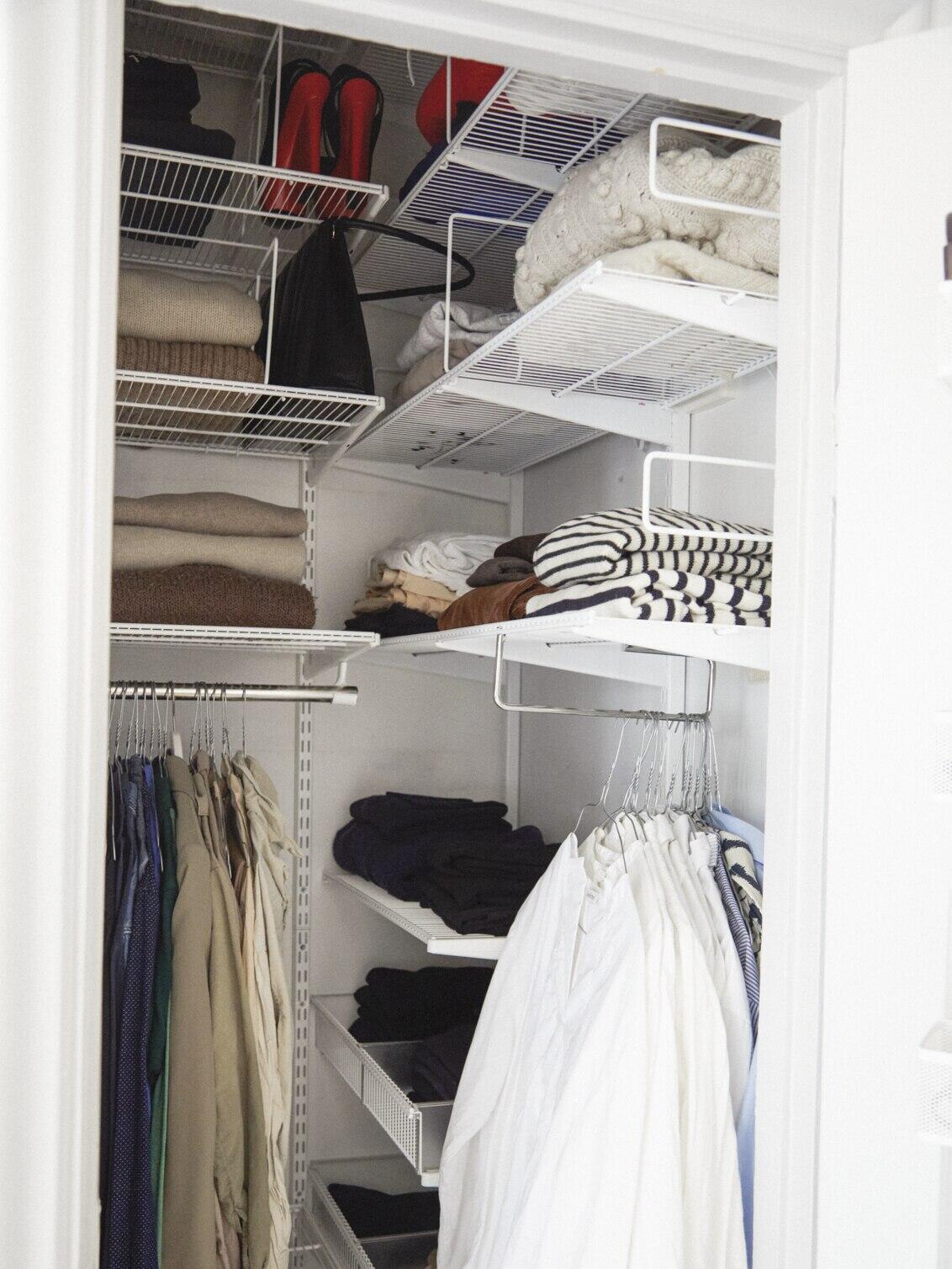Small walk-in closet