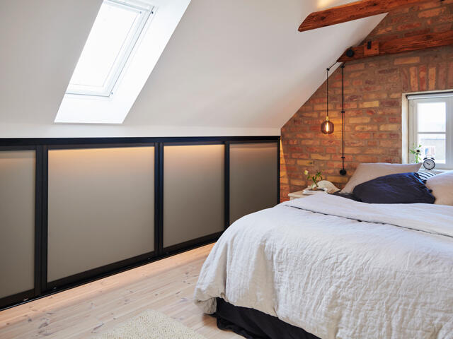 ARTIC skyvedør på loftet