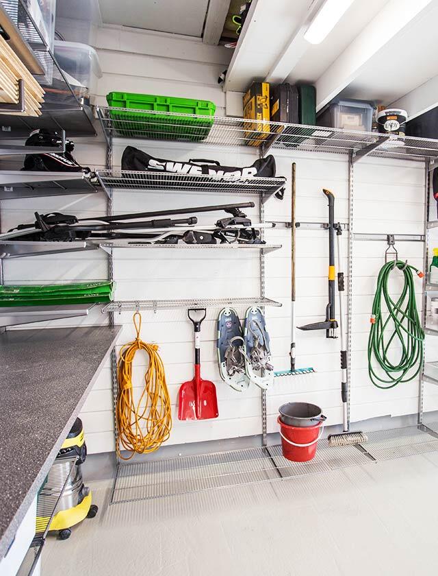 Elise Steffensen Garage organised with elfa Garage product line