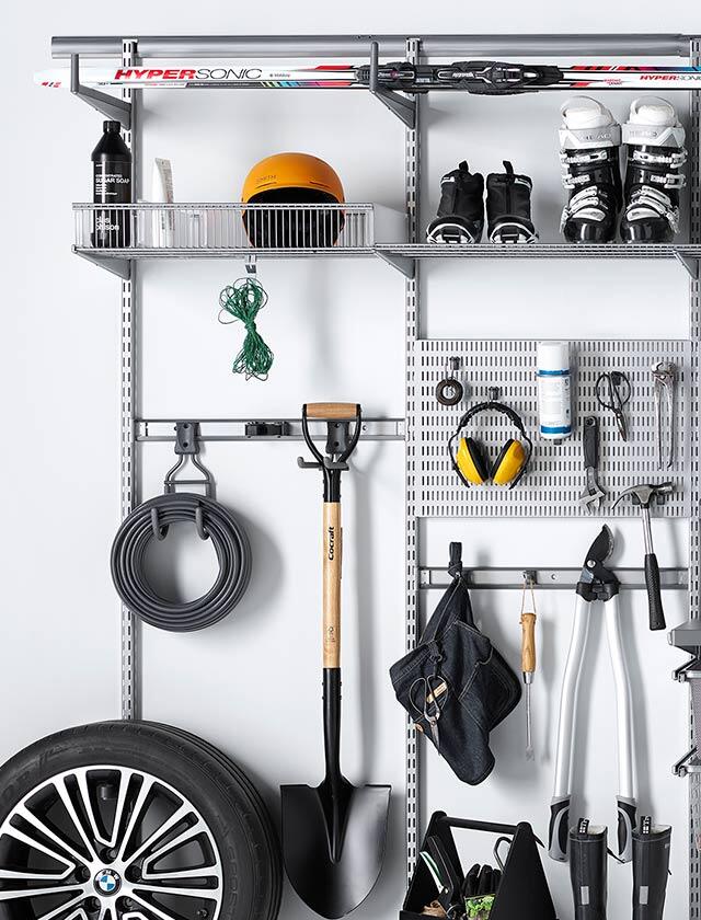 Elfa storage solution garage