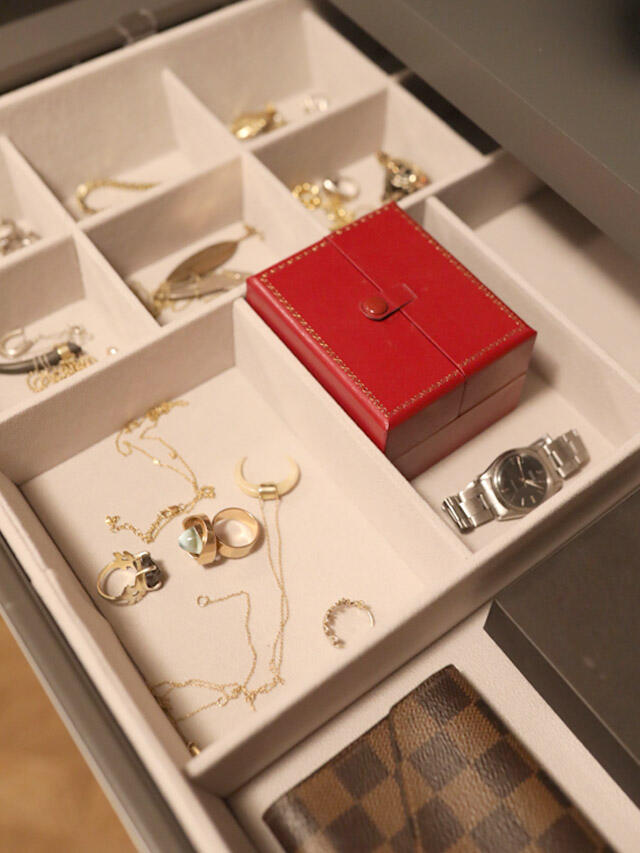 Elfa Jewellery Organiser Box with Compartments