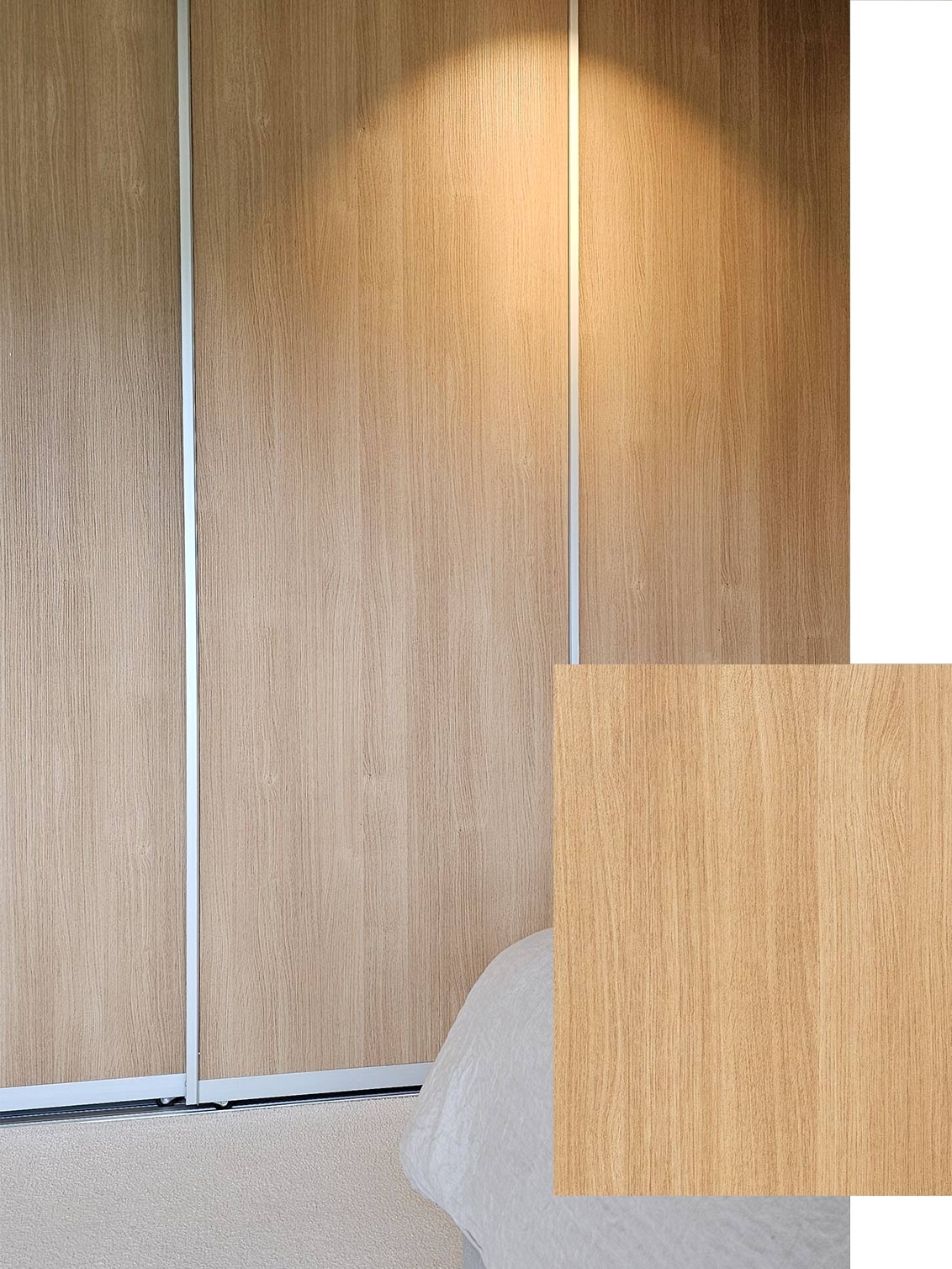 Tammiset Elfan Vista-liukuovet.