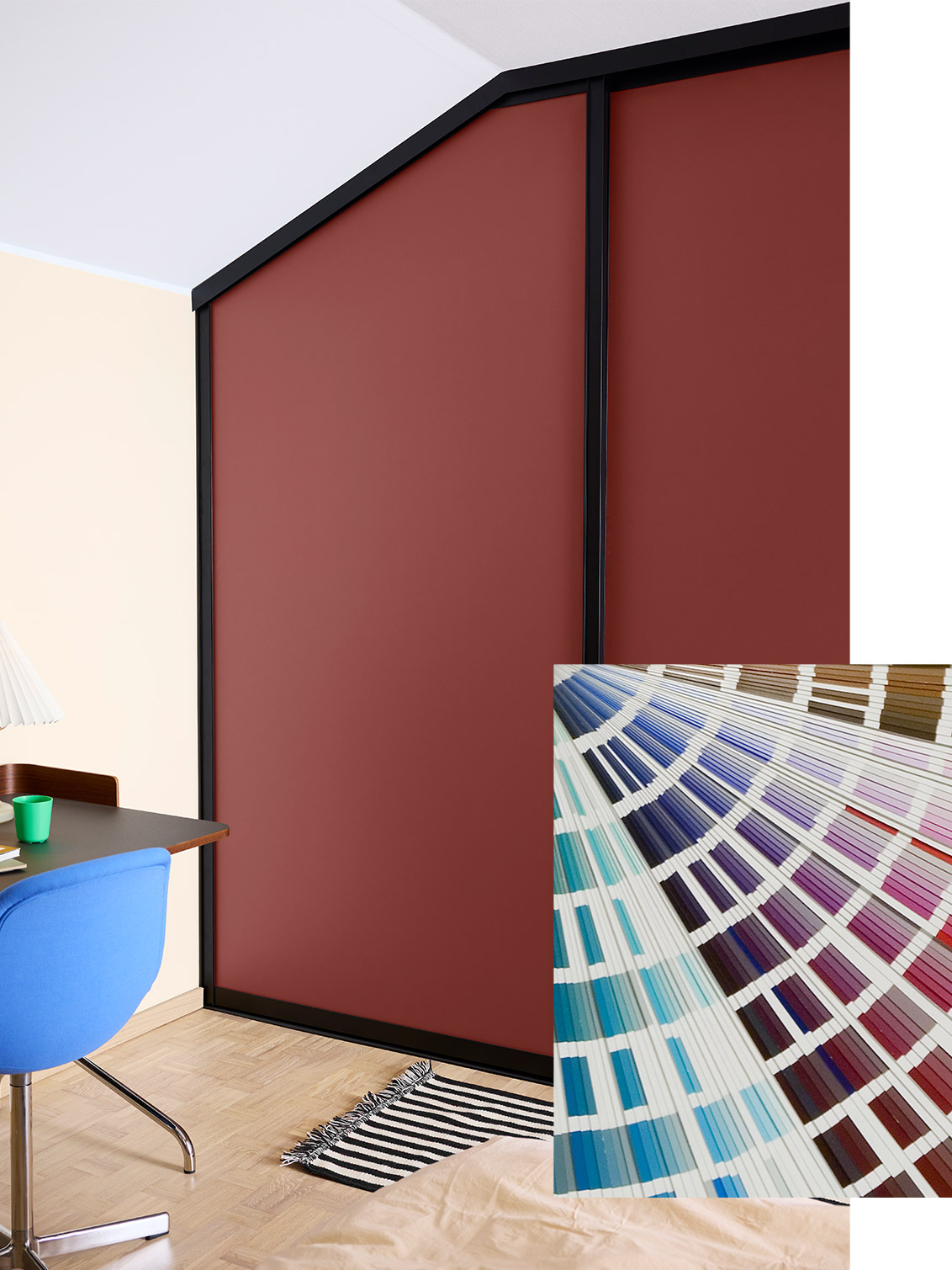 Elfan Artic-liukuovet, joissa on punainen NCS-täyte.