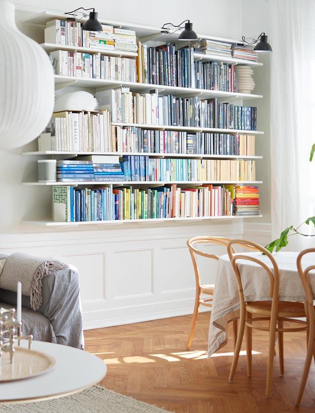 System regałów Elfa w jadalni