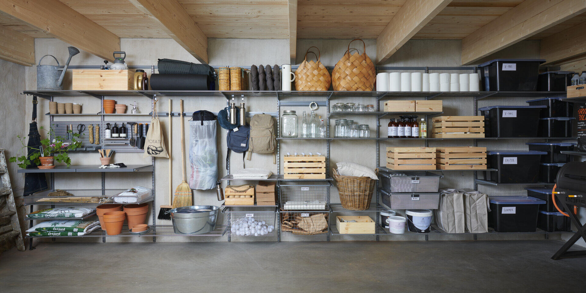 Why Elfa, Elfa storage system with modern, functional and flexible design for smart and easy home organisation.