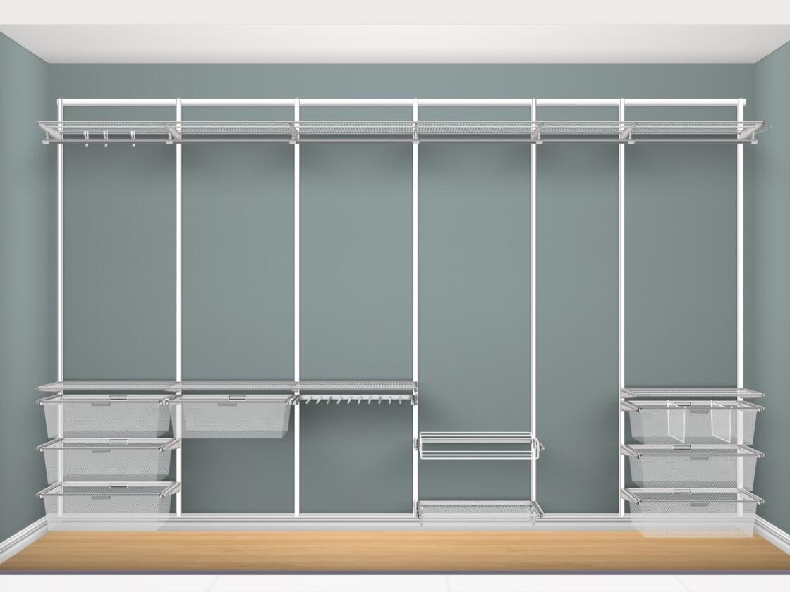 Example of planning storage in Elfa's 3D drawing tool.