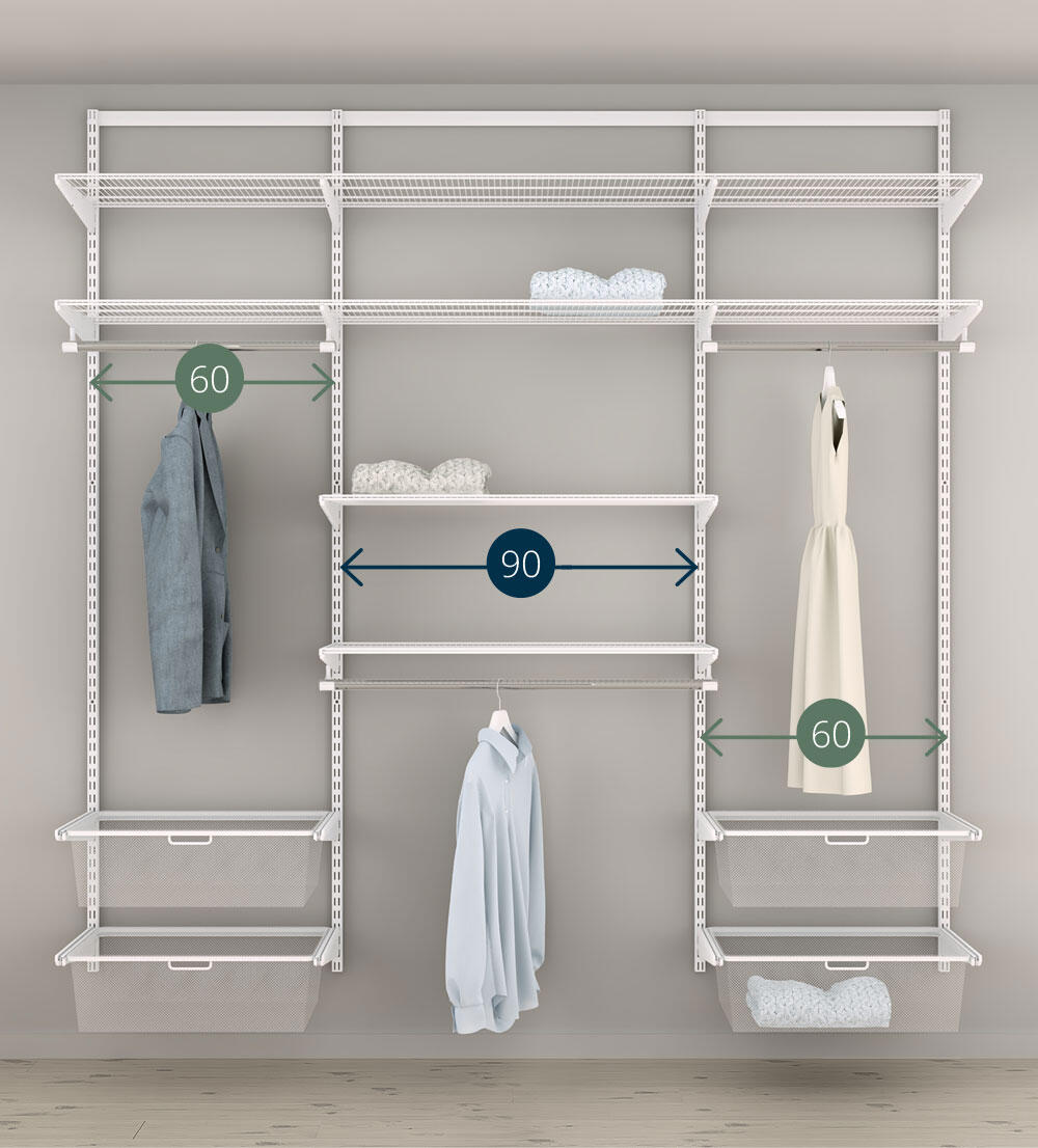 Combine different sections to maximize your storage