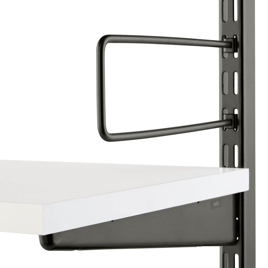 Sparring by Elfa book support in graphite.