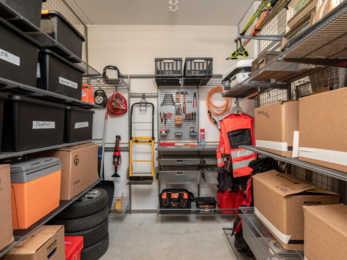 Oppbevaring for garasje.