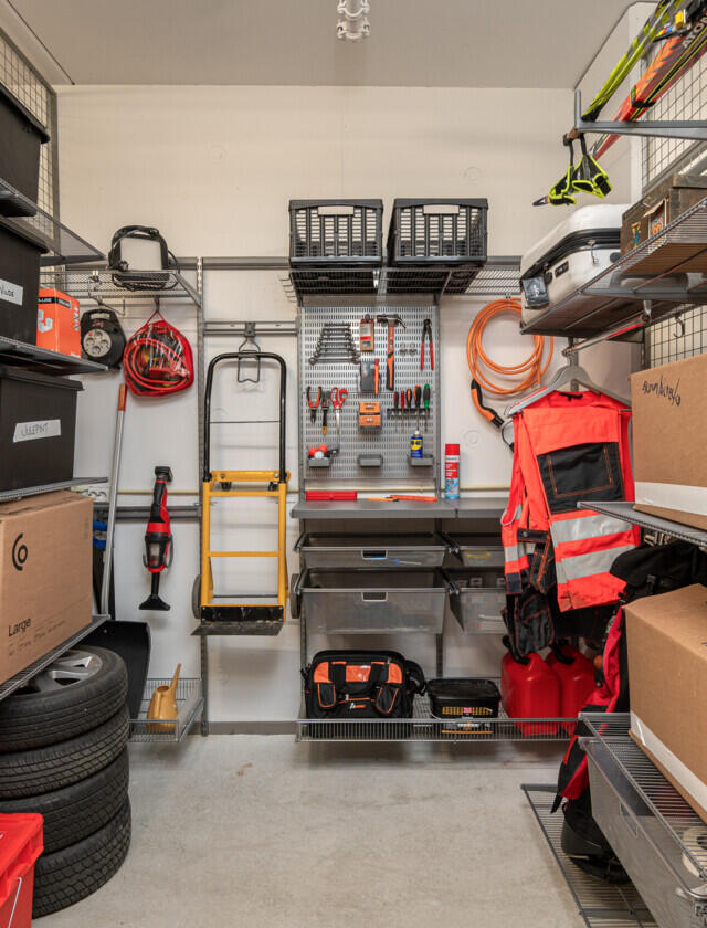 Oppbevaring for garasje.