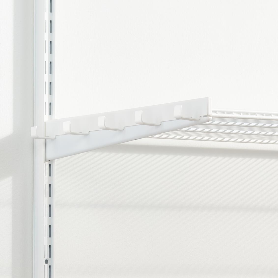 417650 Knagehylde med beslag D40 mat hvid